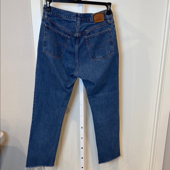 Levi's Women's High-Rise Straight Crop Jeans - Blue - Picture 5 of 10